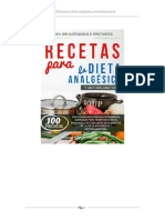 RECETAS para La Dieta Analgésica y Antiinflamatoria