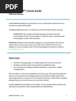 MLA Style (8) Quick Guide: TH Dalhousie Libraries