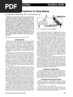 Shear Strength Prediction For Deep Beams: Aci Structural Journal Technical Paper