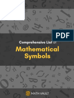 Comprehensive List of Mathematical Symbols