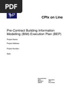 Cpix On Line: Pre-Contract Building Information Modelling (Bim) Execution Plan (Bep)