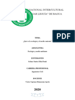 Monografia Sobre Ecologia