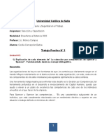 T P #II Selección y Capacitación Lic. Monica