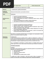 Tabulaciones PlanDeClase