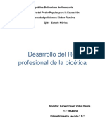 Desarrollo Del Rol Profesional de La Bioã©tica