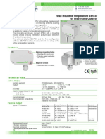 Wall Mounted Temperature Sensor For Indoor and Outdoor: Active Output