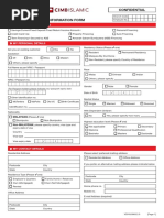 Confidential General Customer Information Form: U U U U U U U