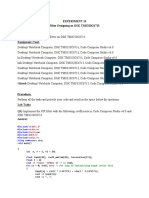 Experiment 13 Filter Designing On DSK TMS320C6713 Objectives