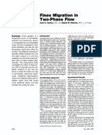 Fines Migration in Two-Phase Flow: Amlt K. Sarkar, Mukul M. Sharma