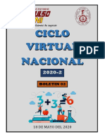 Boletín 02 2020 2 Ciclo Virtual Nacional PDF