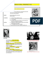 The Behavioral Perspective: The Little Albert Experiment Which Led To The Precursor of Classical Conditioning