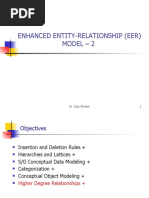 Enhanced Entity-Relationship (Eer) Model - 2: Dr. Ejaz Ahmed 1