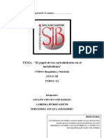 Los Carbohidratos en El Metabolismo