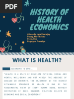 History of Health Economics: Alimondo, Lyra Sheriejoy Dayag, Mary Ashley Pacia, Dea Paguigan, Fransilyn