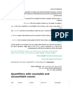 Quantifiers With Countable and Uncountable Nouns