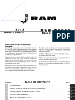 (TM) Dodge Manual de Propietario Dodge Ram 2012 en Ingles