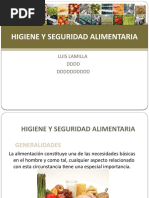 Higiene y Seguridad Alimentaria