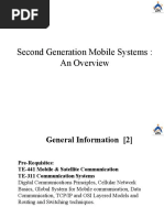 Second Generation Mobile Systems