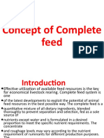 Concept of Complete Feed