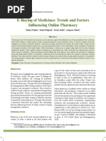 E-Buying of Medicines Trends and Factors PDF