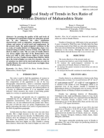 A Geographical Study of Trends in Sex Ratio of Gondia District of Maharashtra State