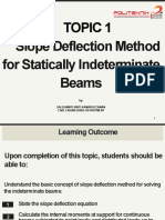 1 Slope Deflection Method For Statically Indeterminate Beams