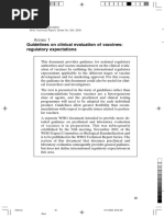 Annex 1: Guidelines On Clinical Evaluation of Vaccines: Regulatory Expectations