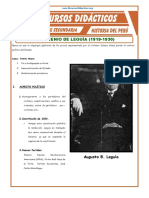 El Oncenio de Leguía de 1919 A 1930 para Quinto Grado de Secundaria