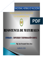 4 - Esfuerzo y Deformación Simple - Semana 1 - Sesión 3 y 4 - 12.05.2020 Al 14.05.2020