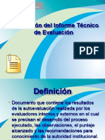 Elaboración Del Informe Técnico