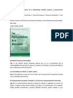 Apuntes Libro - Las Representaciones de La Maternidad. Debates Teóricos y Repercusiones Sociales.