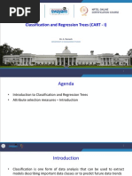 Classification and Regression Trees (CART - I) : Dr. A. Ramesh