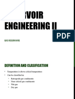 Reservoir Engineering Ii: Gas Reservoirs