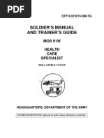 91W Soldiers Manual and Trainers Guide