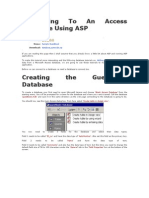 Connecting To An Access Database Using ASP