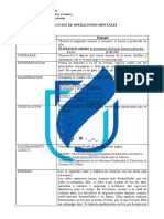 Ejercicios de Operaciones Mentales