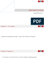 Digital Signal Processing: Solved HW For Day 7