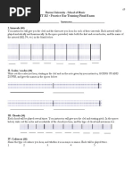 MT 212 - Practice Ear Training Final Exam: Boston University - School of Music