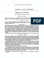 Instruments AND Methods: Calibration Curves For Thermistors