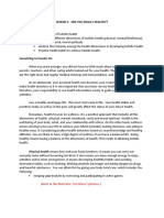 LM G7 Module 1 Lesson 1 Health Dimensions 