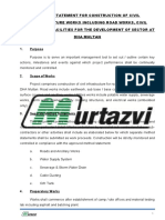 Complete Method Statement Infrastructure Development at DHA