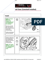 001-012 Camshaft Gear (Camshaft Installed) : Install