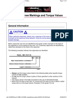 Capscrew Markings and Torqure Values