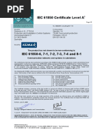 IEC 61850 Certificate Level A