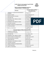 Almanac For M.E / M.Tech For The Academic Year 2017-2018 (Regular and Part-Time)