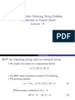 MA 201: Finite Vibrating String Problem Introduction To Fourier Series Lecture - 9