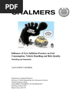 Influence of Tyre Inflation Pressure On Fuel Consumption, Vehicle Handling and Ride Quality