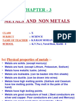 Chapter - 3: Metals and Non Metals