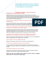 Fundamentamos Sobre El Impacto de La Ciencia Tenología en Nuestra Vida y Una Oportunidad para Una Buena Convivencia