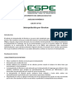 Informe Interpolacion de Newton